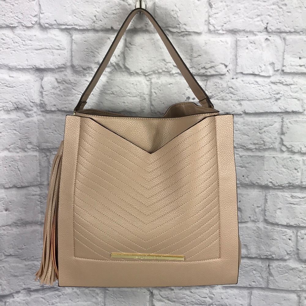 NWT STEVE MADDEN Camel Colored Satchel Style Purse